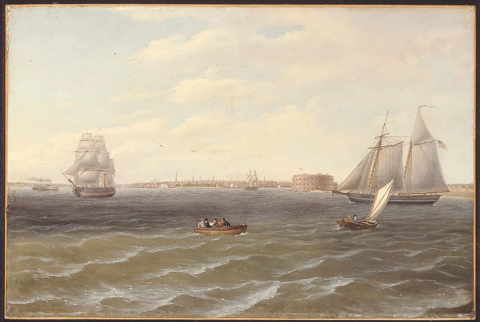New York Harbor, detail