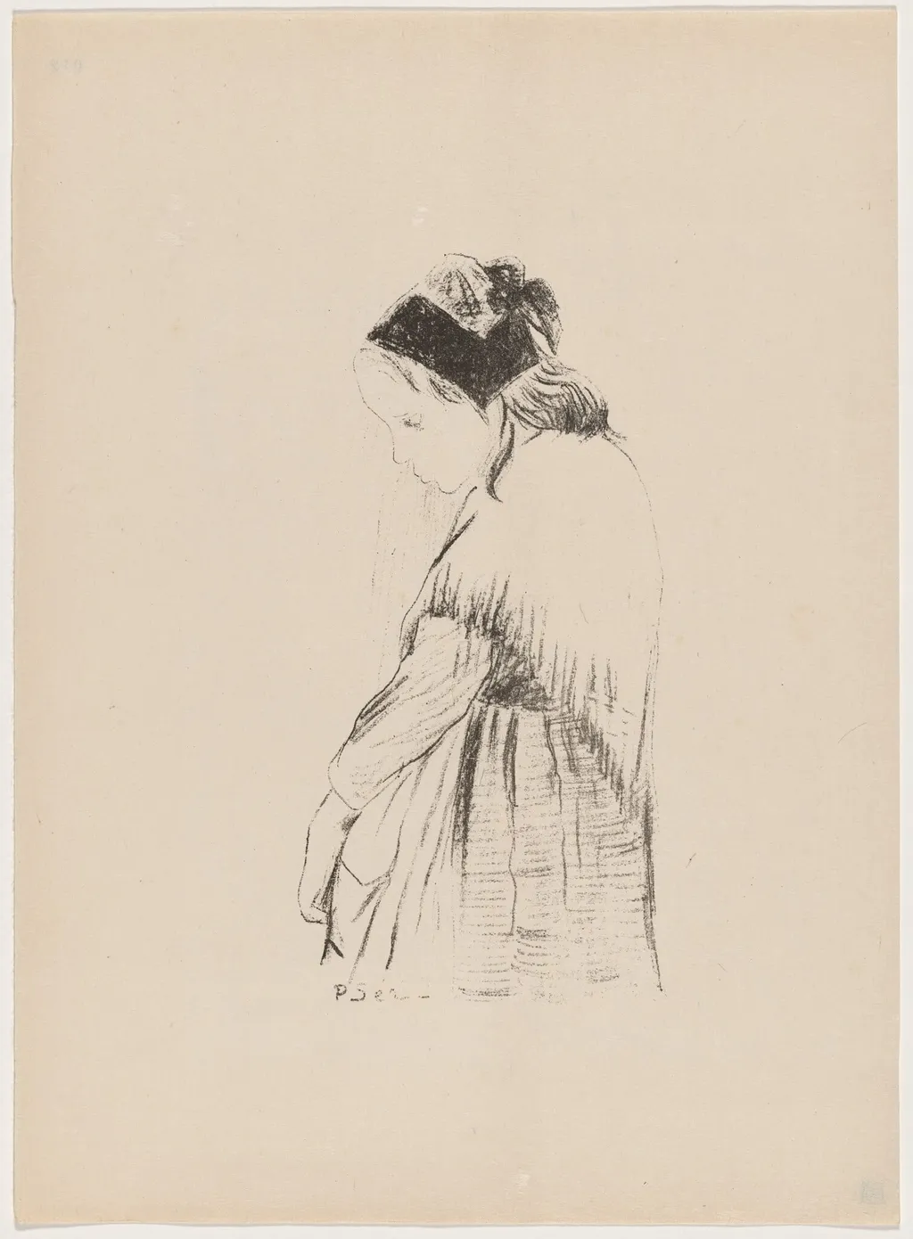 Souvenir de Bretagne, by Paul Sérusier, ink, 1895