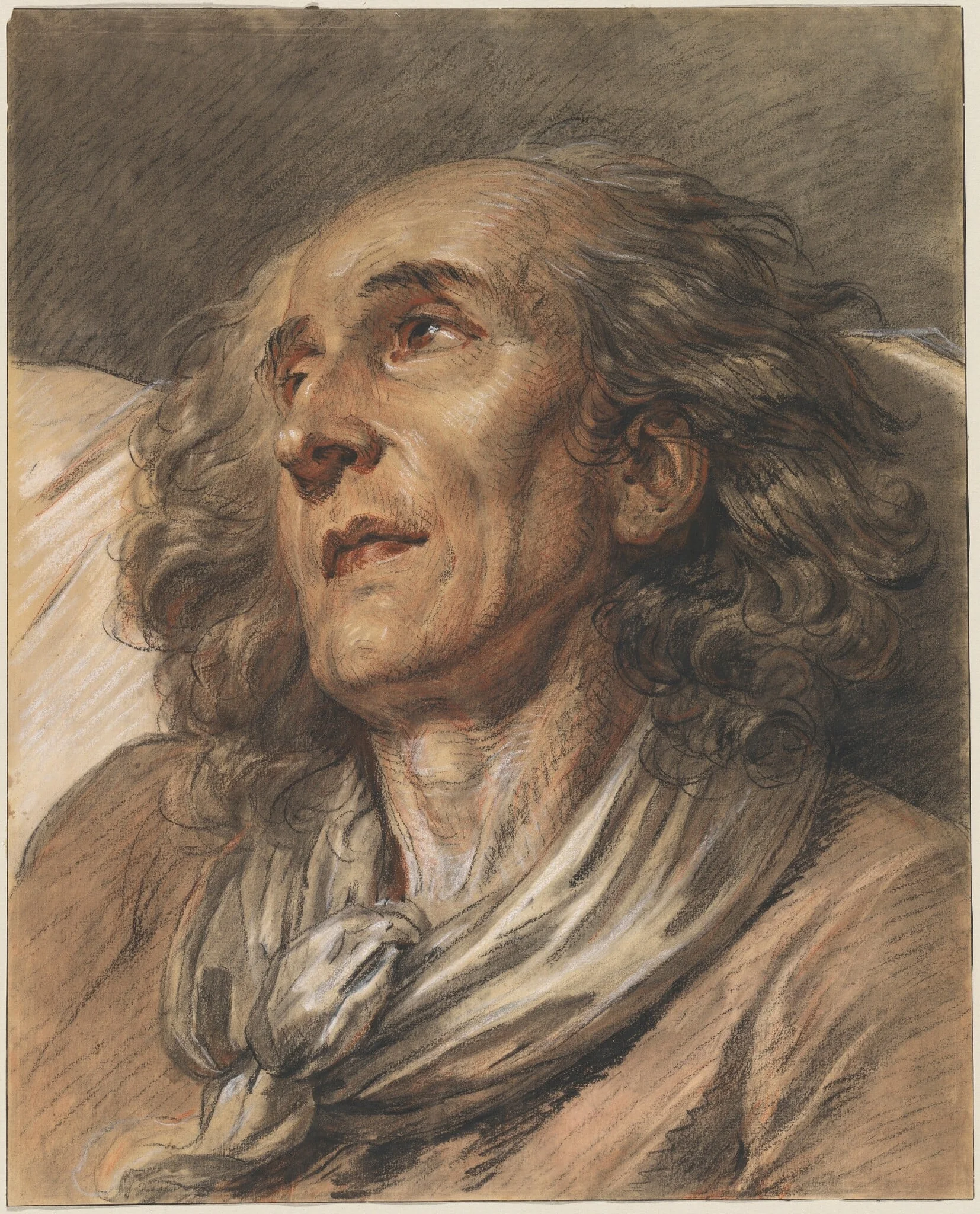 Bust of an Old Man, detail