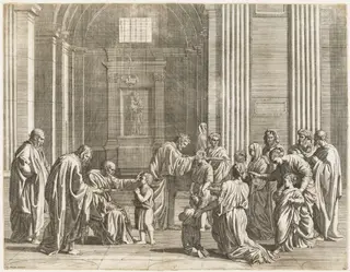 Confirmation, by Jean Dughet, ink, 1650