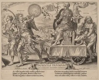 The Triumph of Patience, by Dirck Volckertz Coornhert, ink, 1559