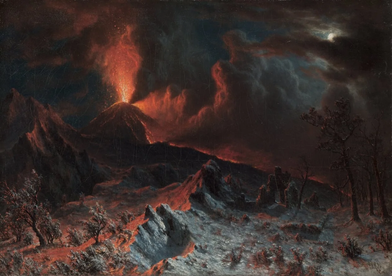 Mount Vesuvius at Midnight, detail