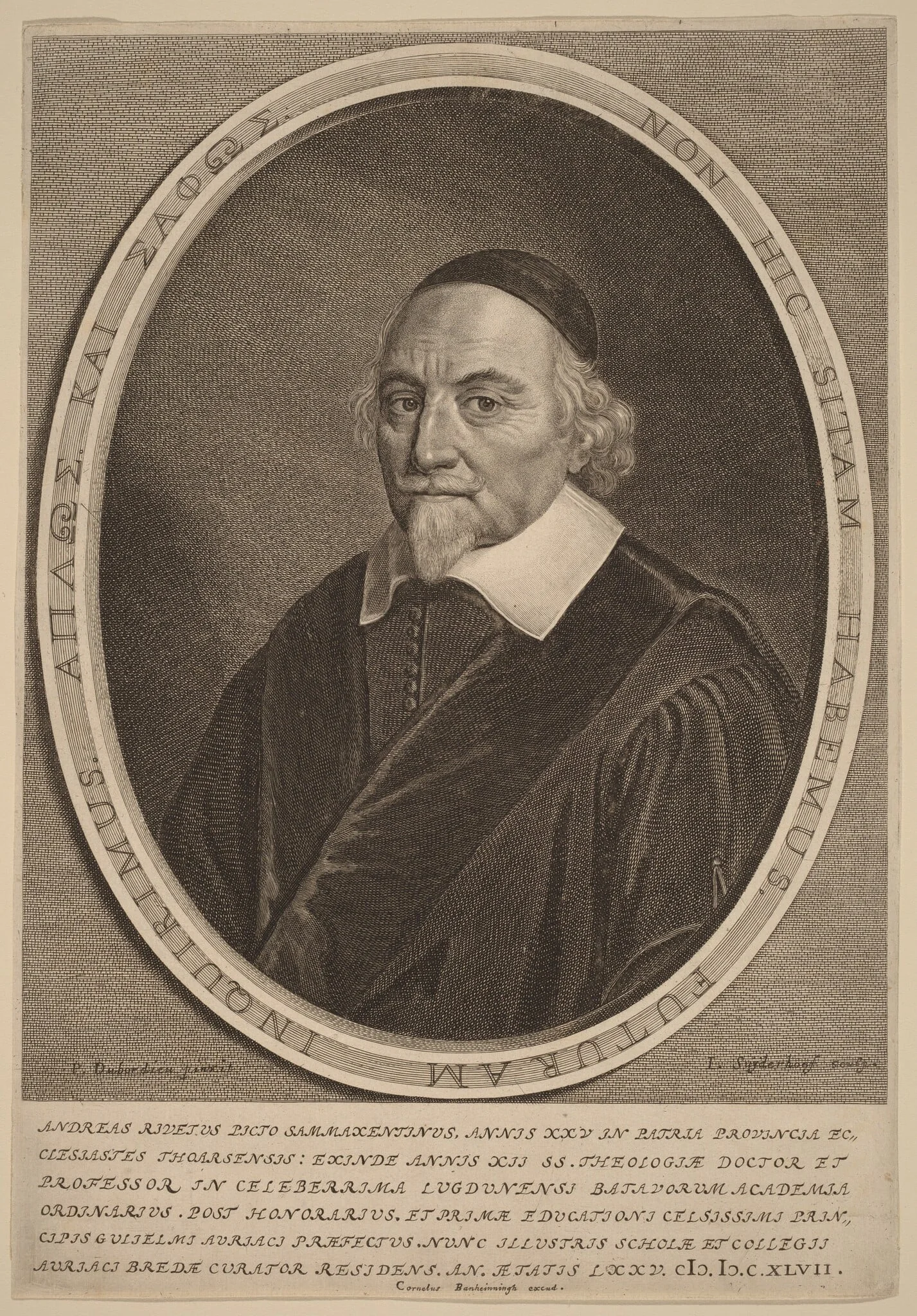 Andreas Rivetus, detail