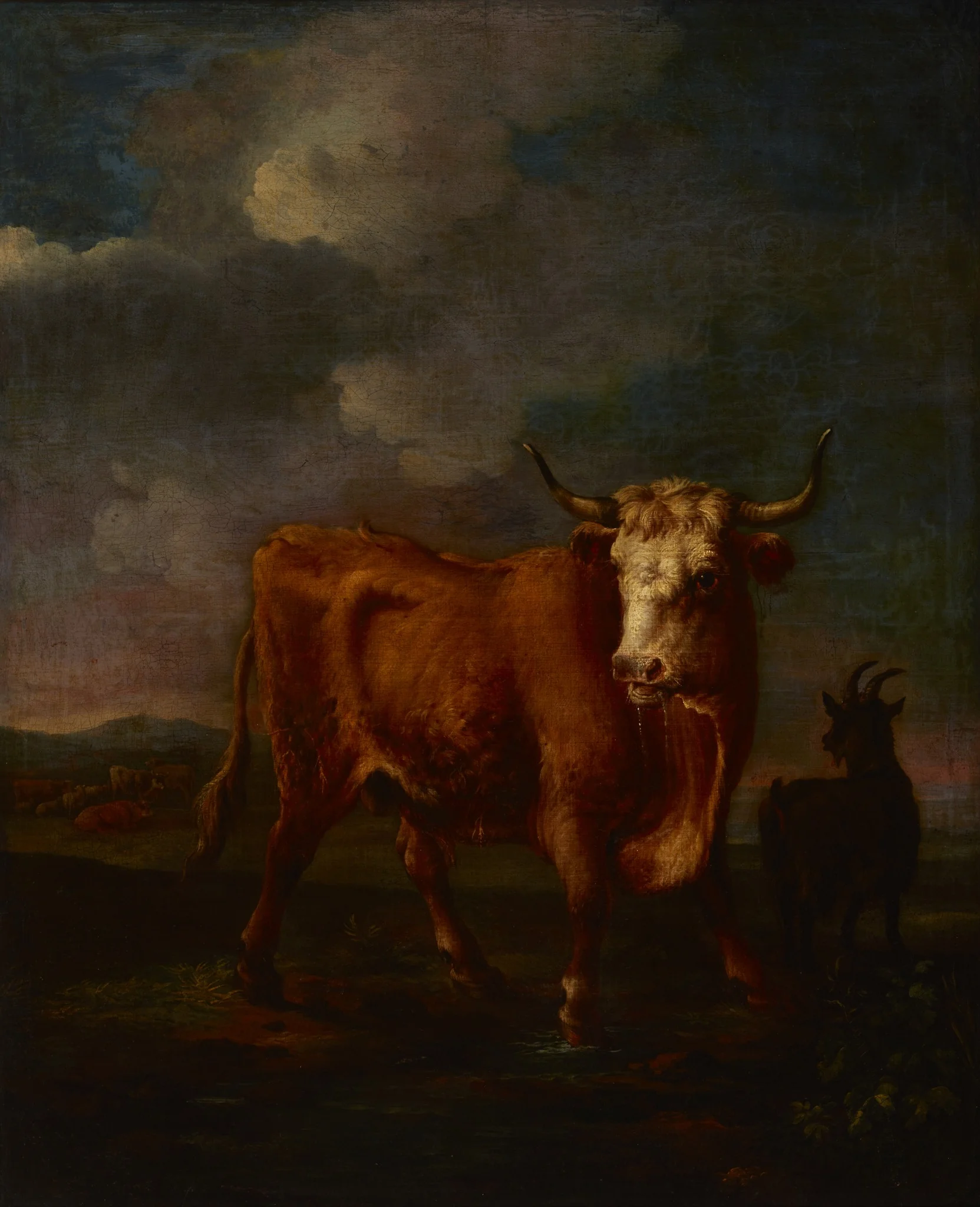 Landscape with a Bull, detail