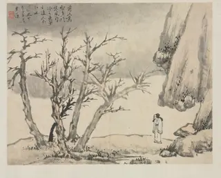 Landscape Album in Various Styles: Snowy Landscape, by Zha Shibiao, unspecified, 1692