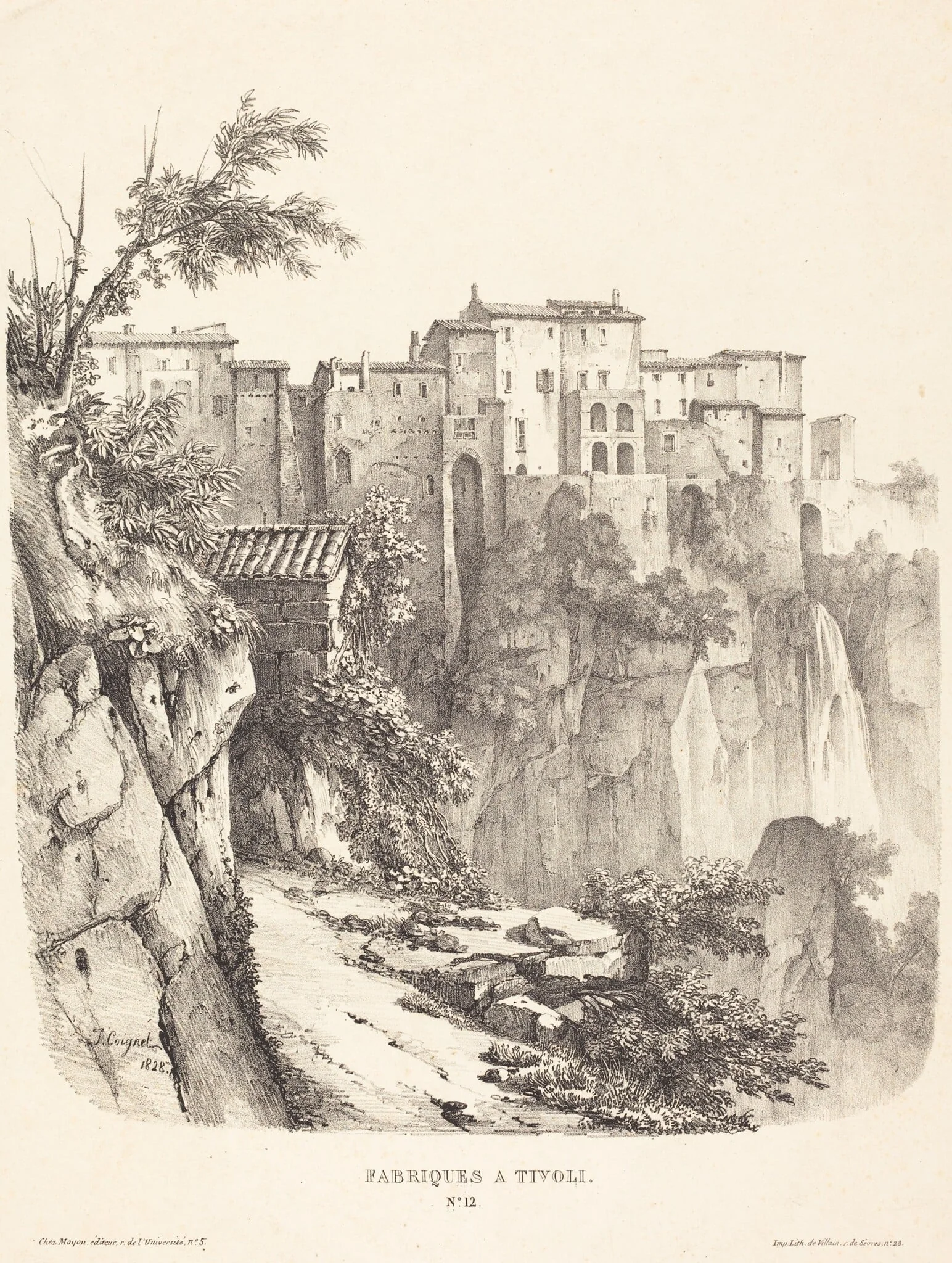 Fabriques à Tivoli (Buildings at Tivoli), detail