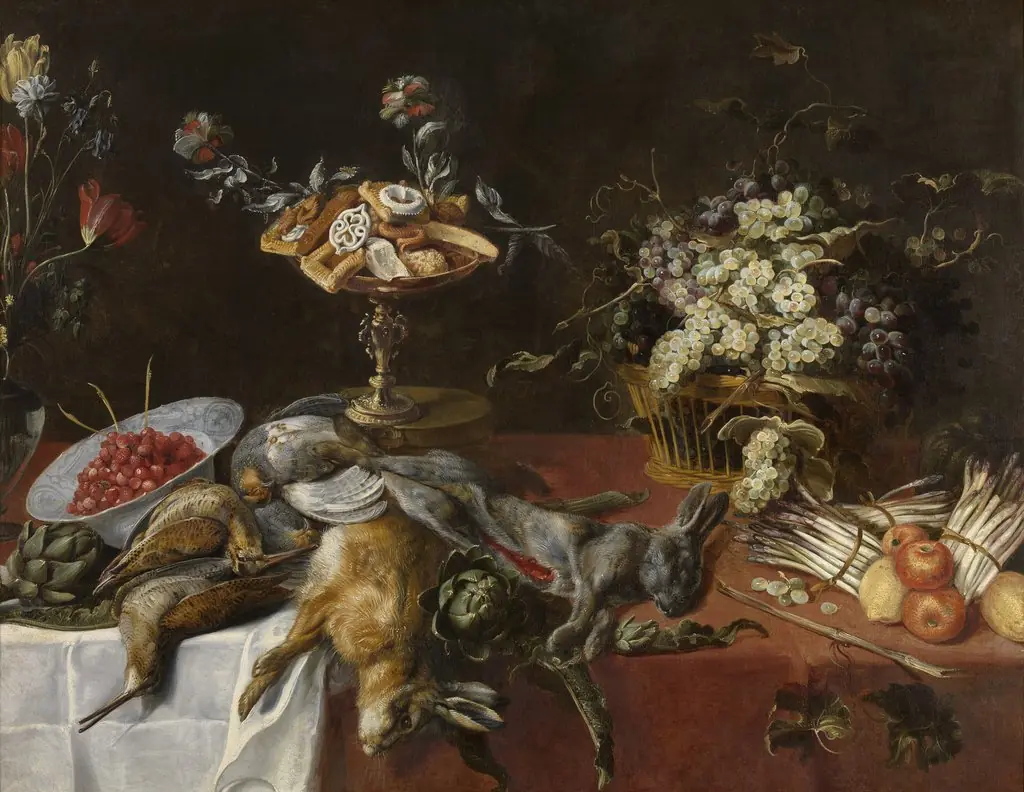 Still Life, by Frans Snyders, oil, 1628
