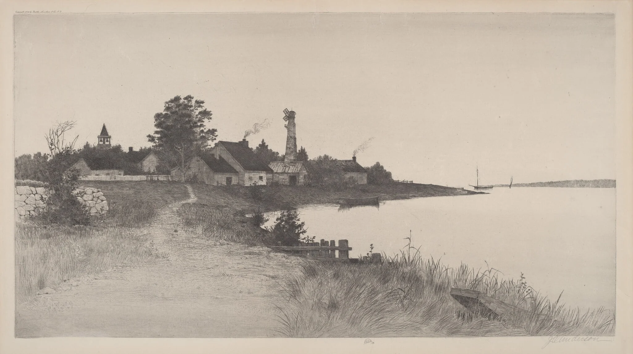 Untitled (Coastal Scene), detail