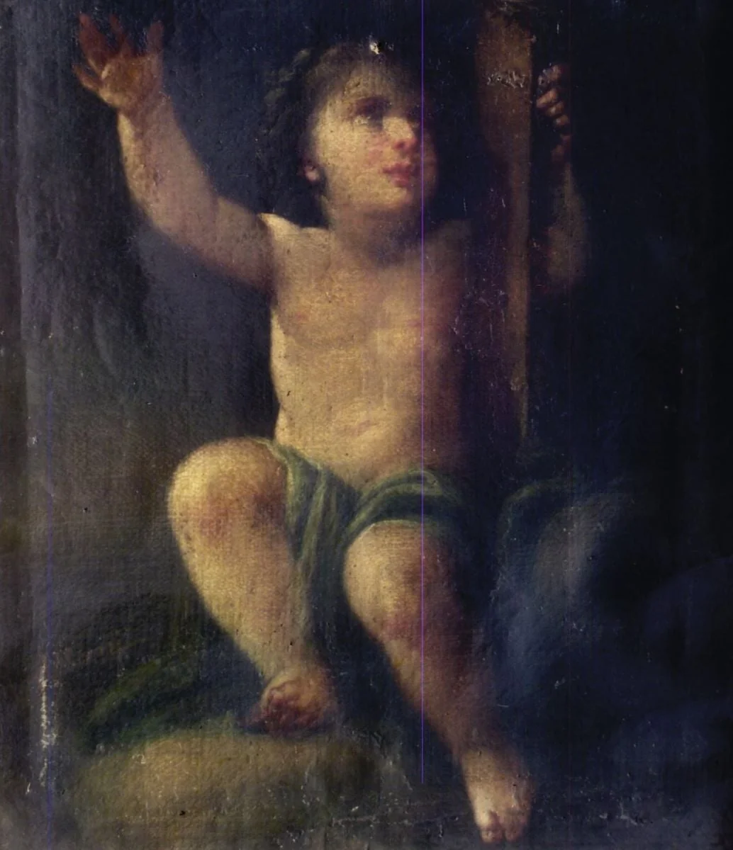 Îngeraș cu crucea, detail