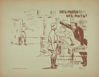 Des Mots! Des Mots!, by Abel-Truchet, ink, 1896