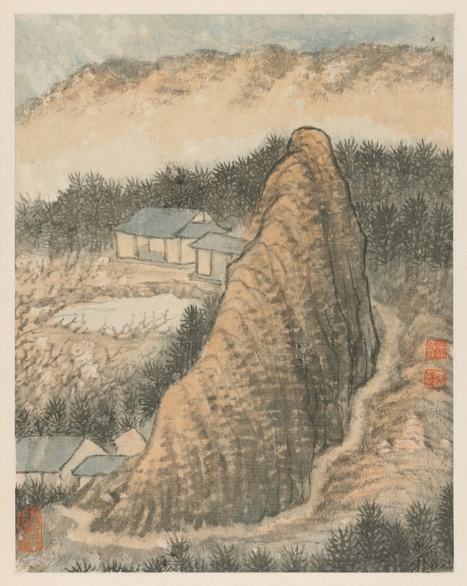 Reminiscences of Qinhuai River, detail