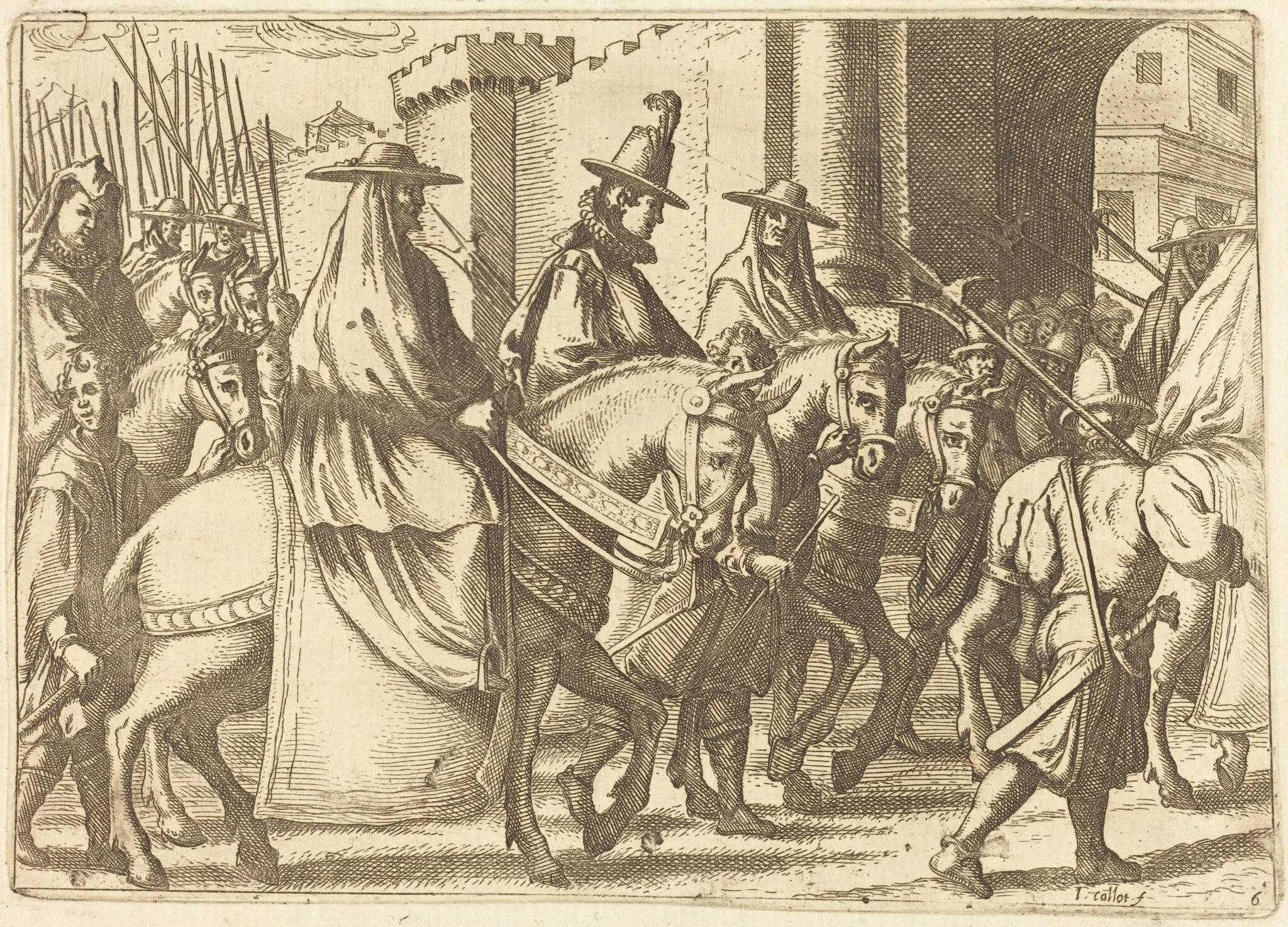 Entry into Ferrara, detail