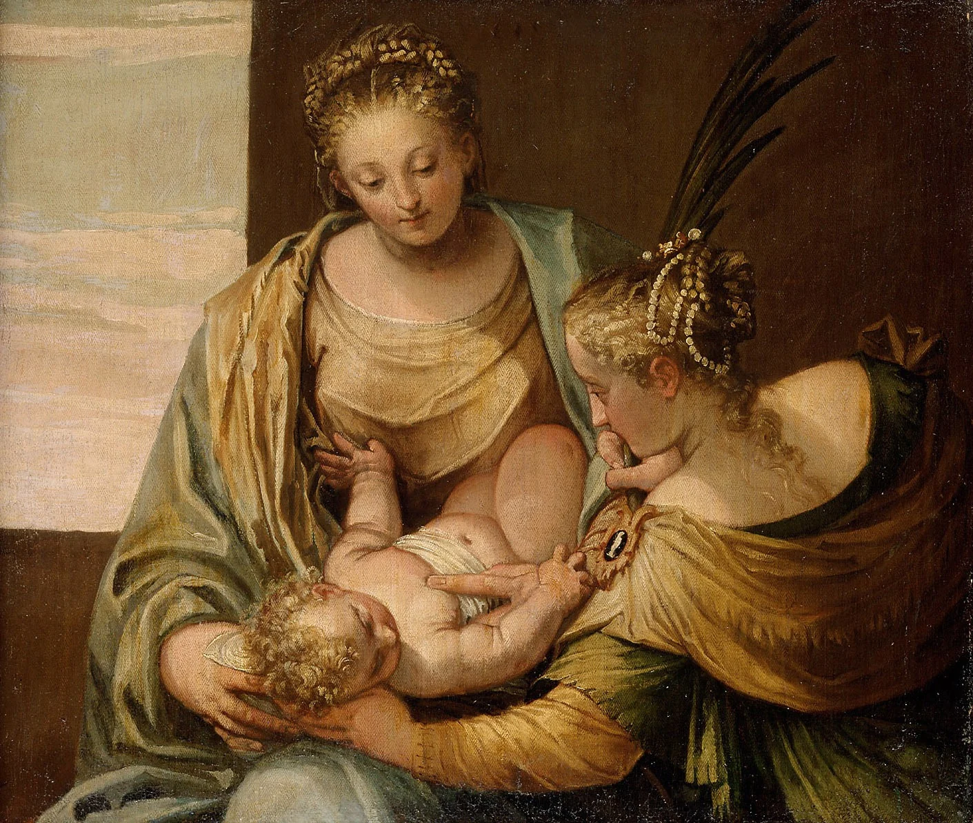 Mystic Marriage of Saint Catherine, detail