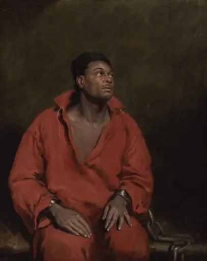 The Captive Slave (Ira Aldridge), by John Philip Simpson, oil, 1827