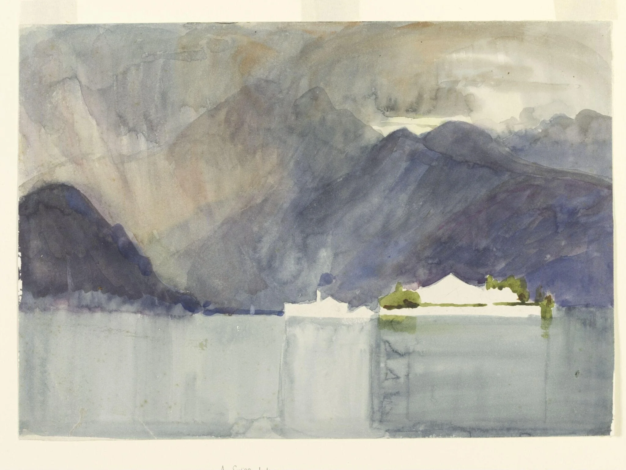 A Swiss Lake, detail