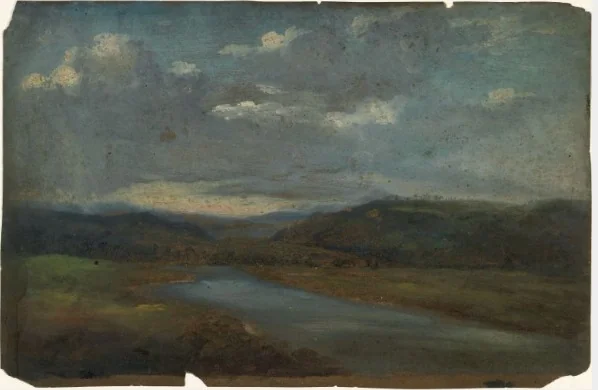 On the River Avon, County Wicklow, detail