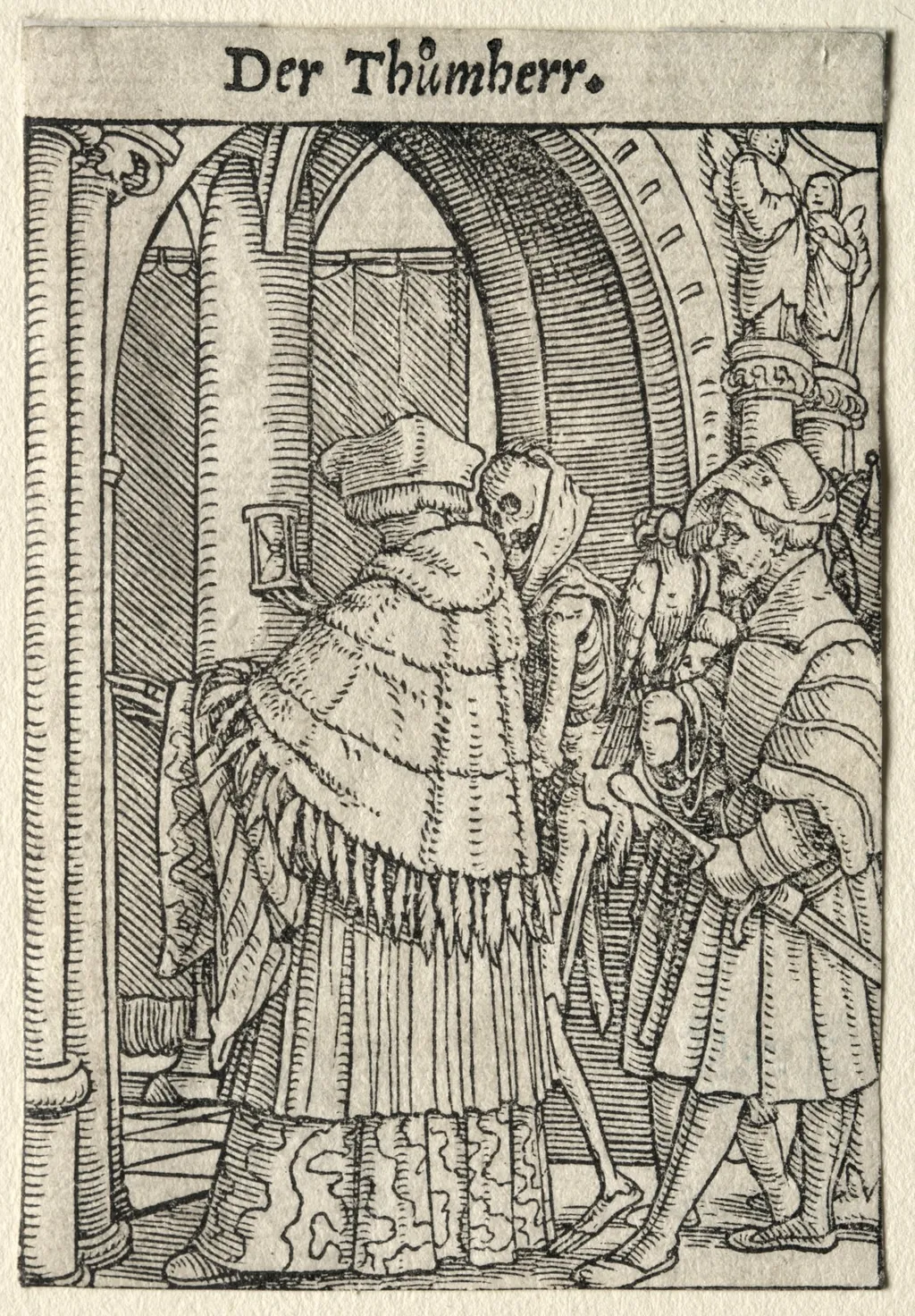 Dance of Death:  The Canon, by Hans Holbein the Younger, 1526