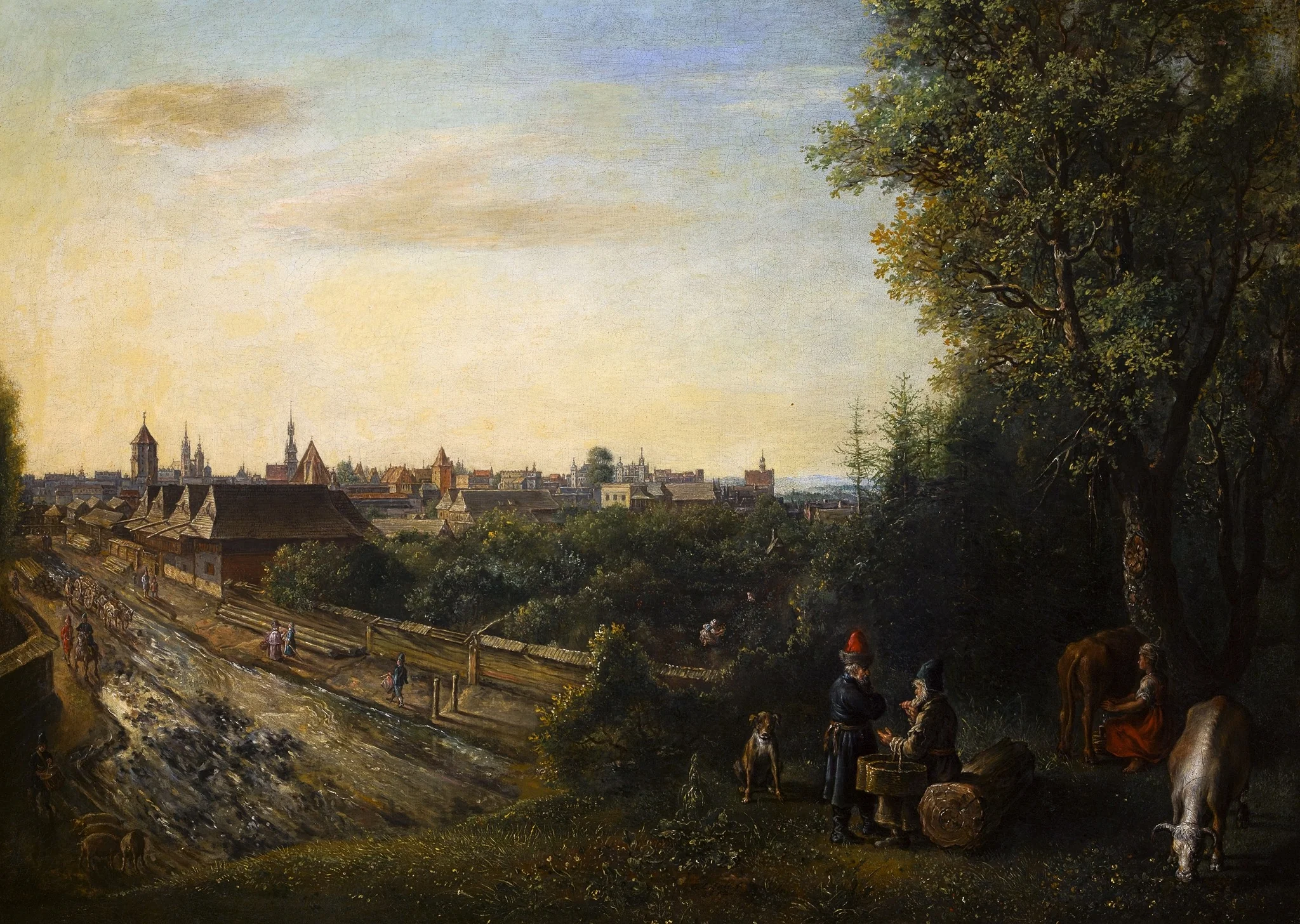 View of Krakow, detail