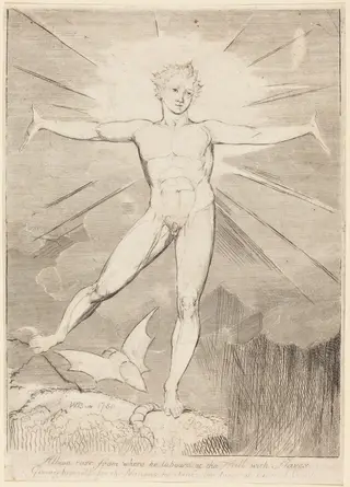The Dance of Albion (Glad Day), by William Blake, ink, 1806