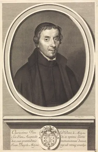 Pierre le Moyne, by Francois de Poilly I, ink, 1658