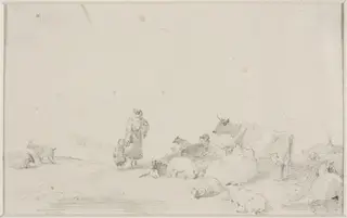 Cattle, sheep and goats, by Thomas Sidney Cooper, 1850