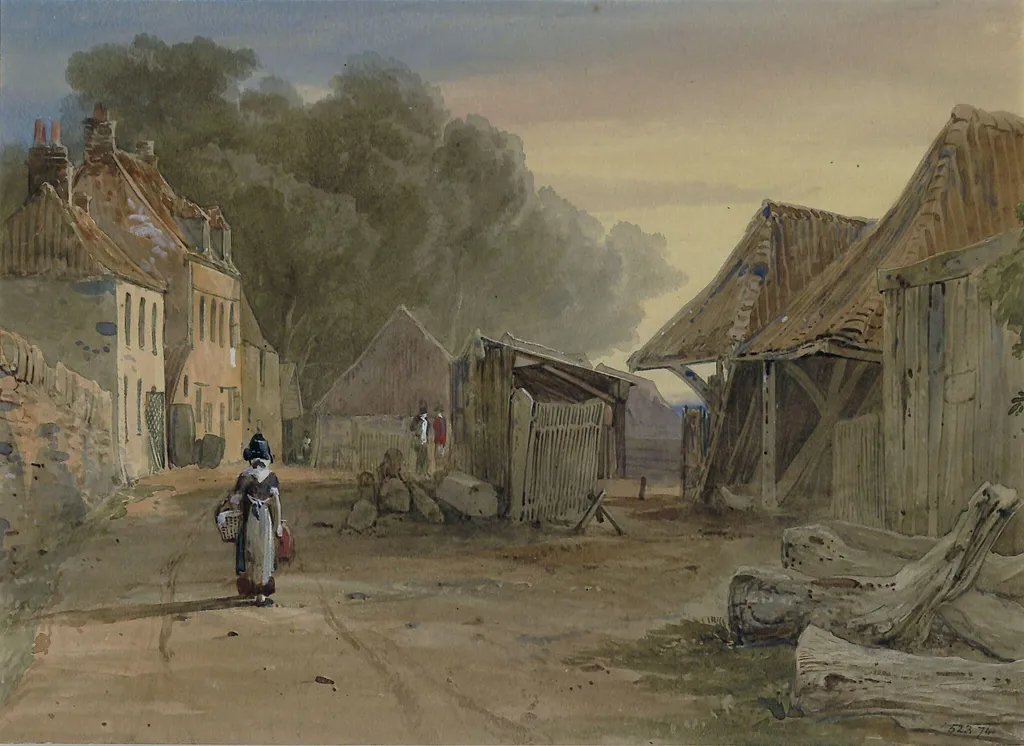 Wapping, Bristol, by Samuel Jackson, watercolor, 1820