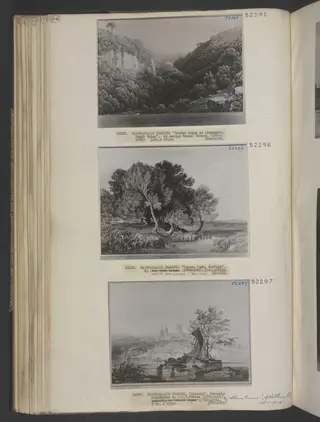 Wooded Gorge, Llanberis, by George Fennel Robson, watercolor, 1822