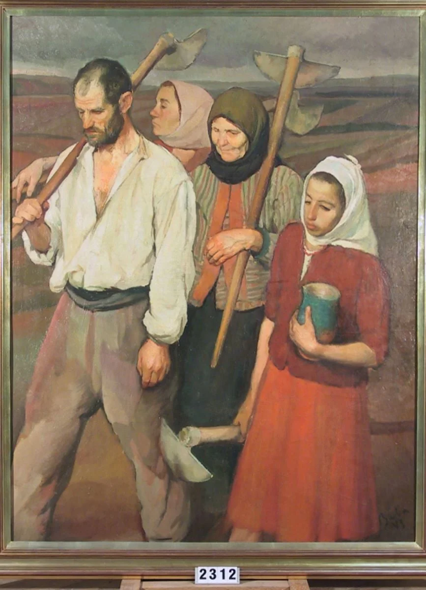 Întoarcerea de la muncă, detail