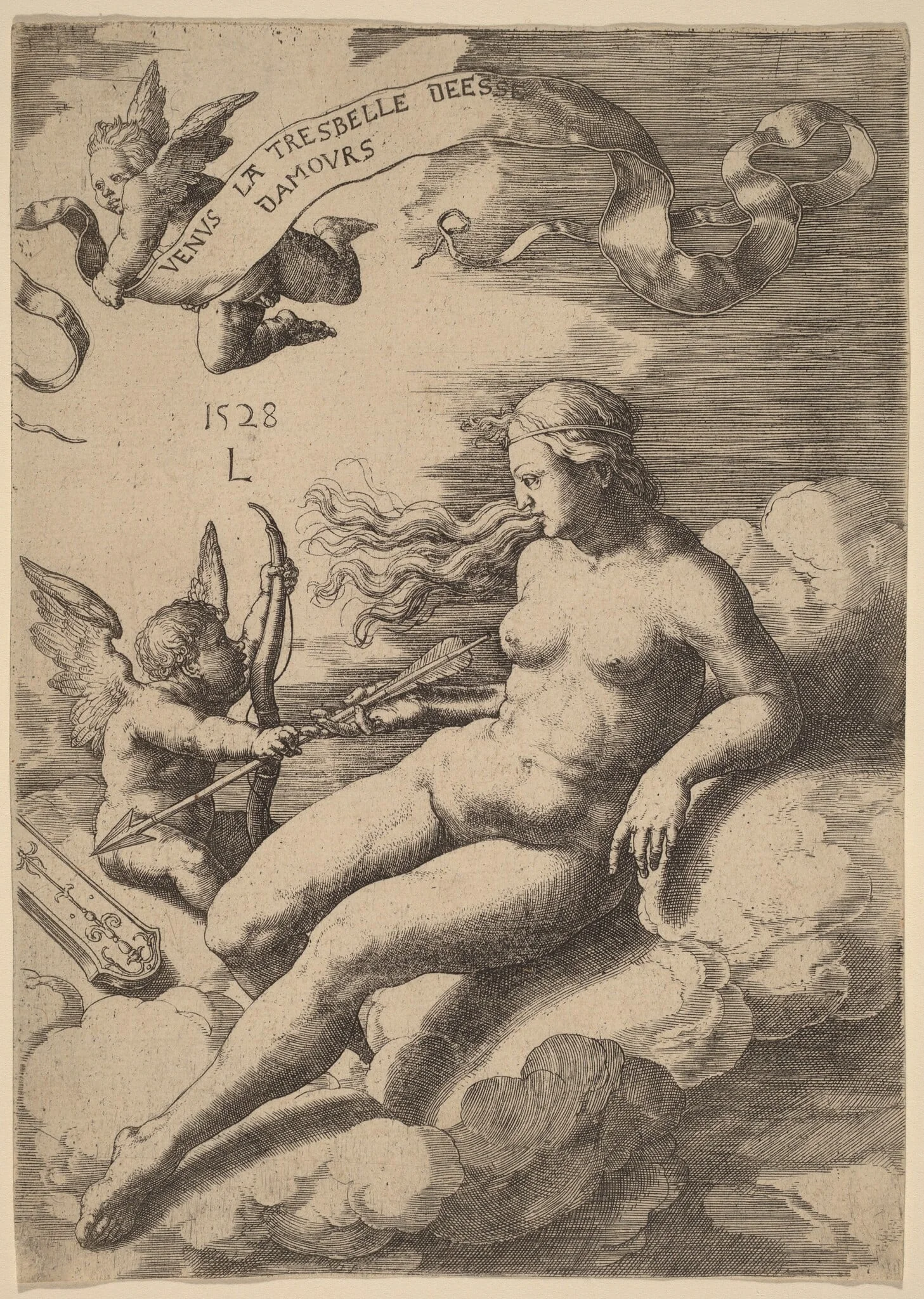 Venus and Cupid, detail