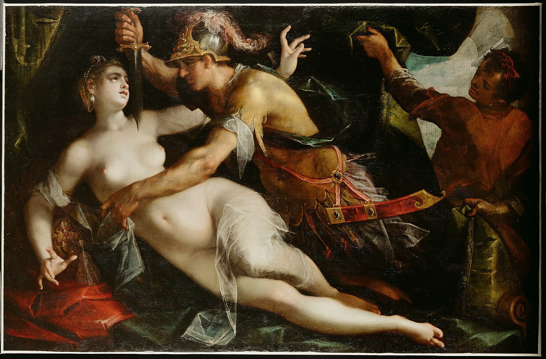 Tarquinius und Lukrezia, detail