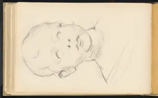 Study of Desiderio da Settignano's "Bust of a Child", by Paul Cézanne, graphite, 1895