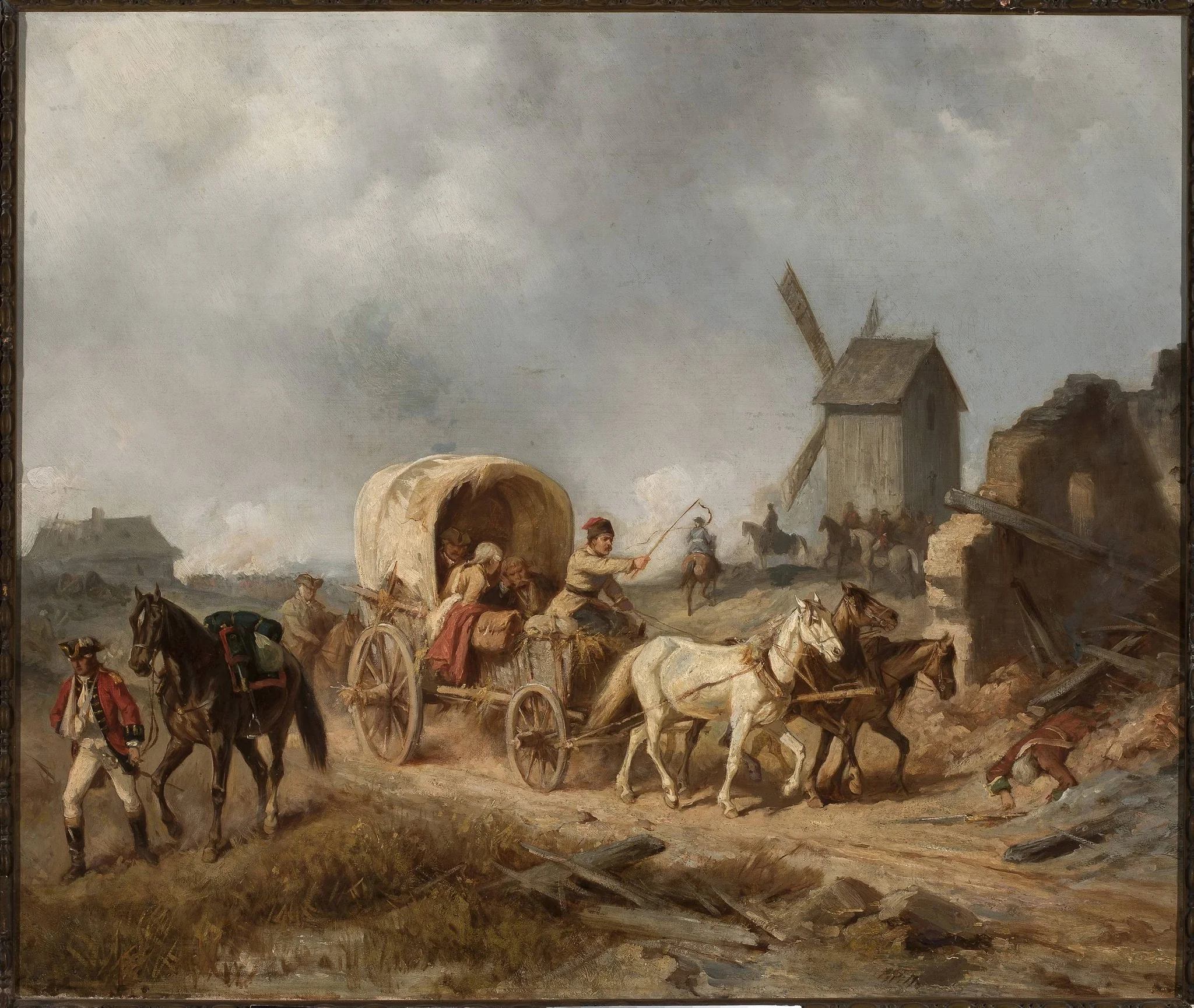 Convoy of the wounded, detail