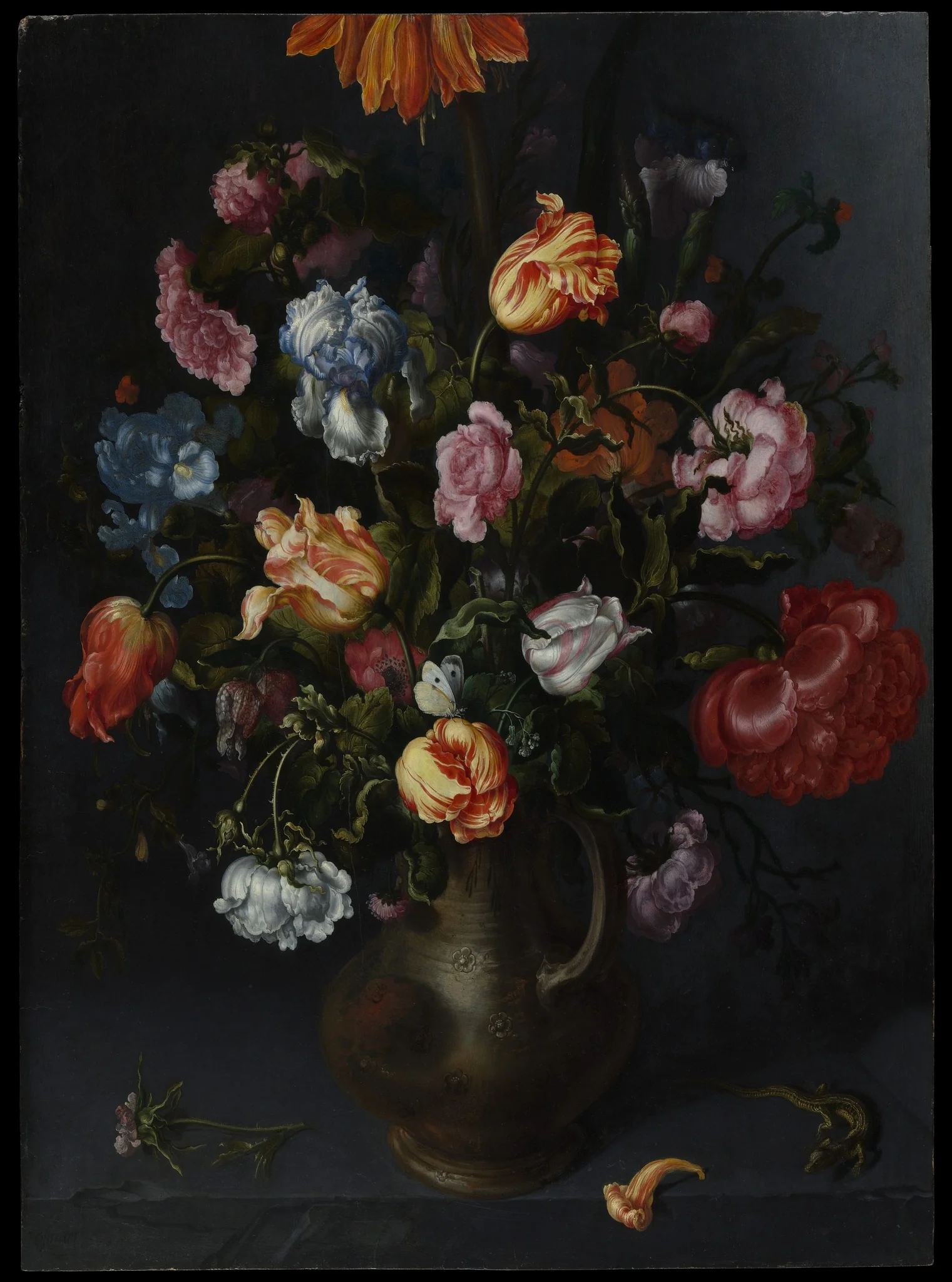 A Vase with Flowers, detail