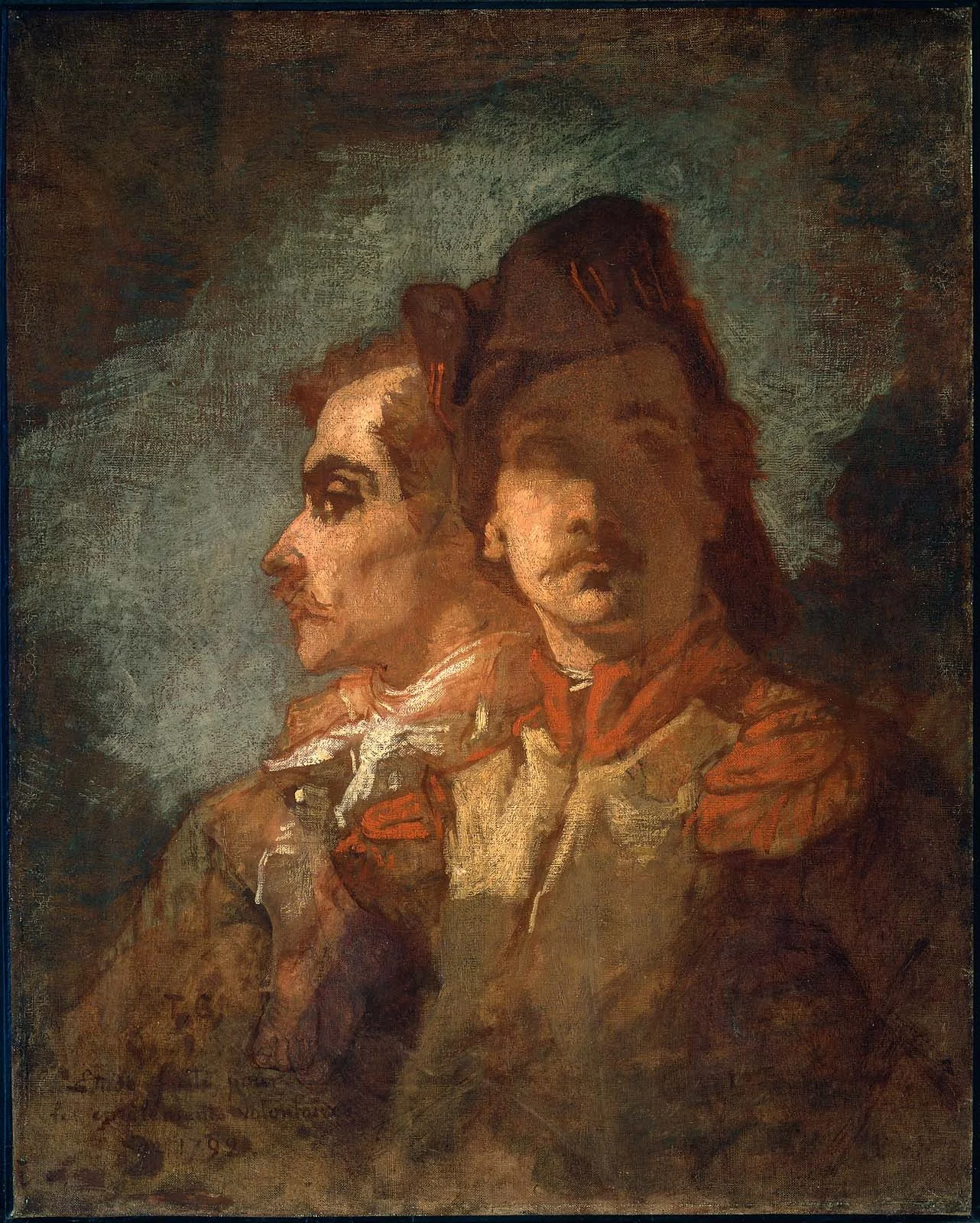 Two Soldiers, detail