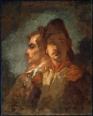 Two Soldiers, by Thomas Couture, oil, 1848