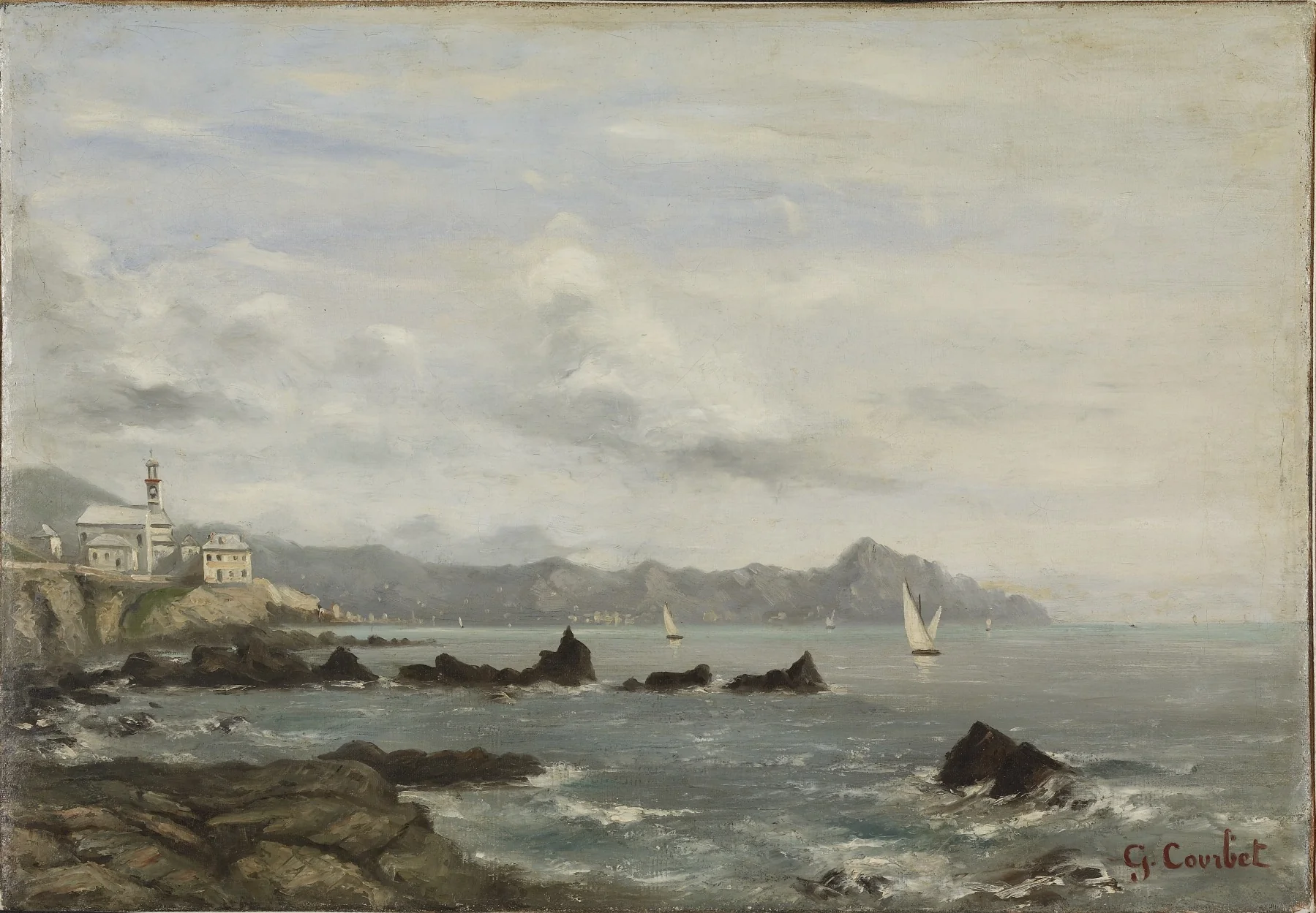 View of Lake Geneva, detail