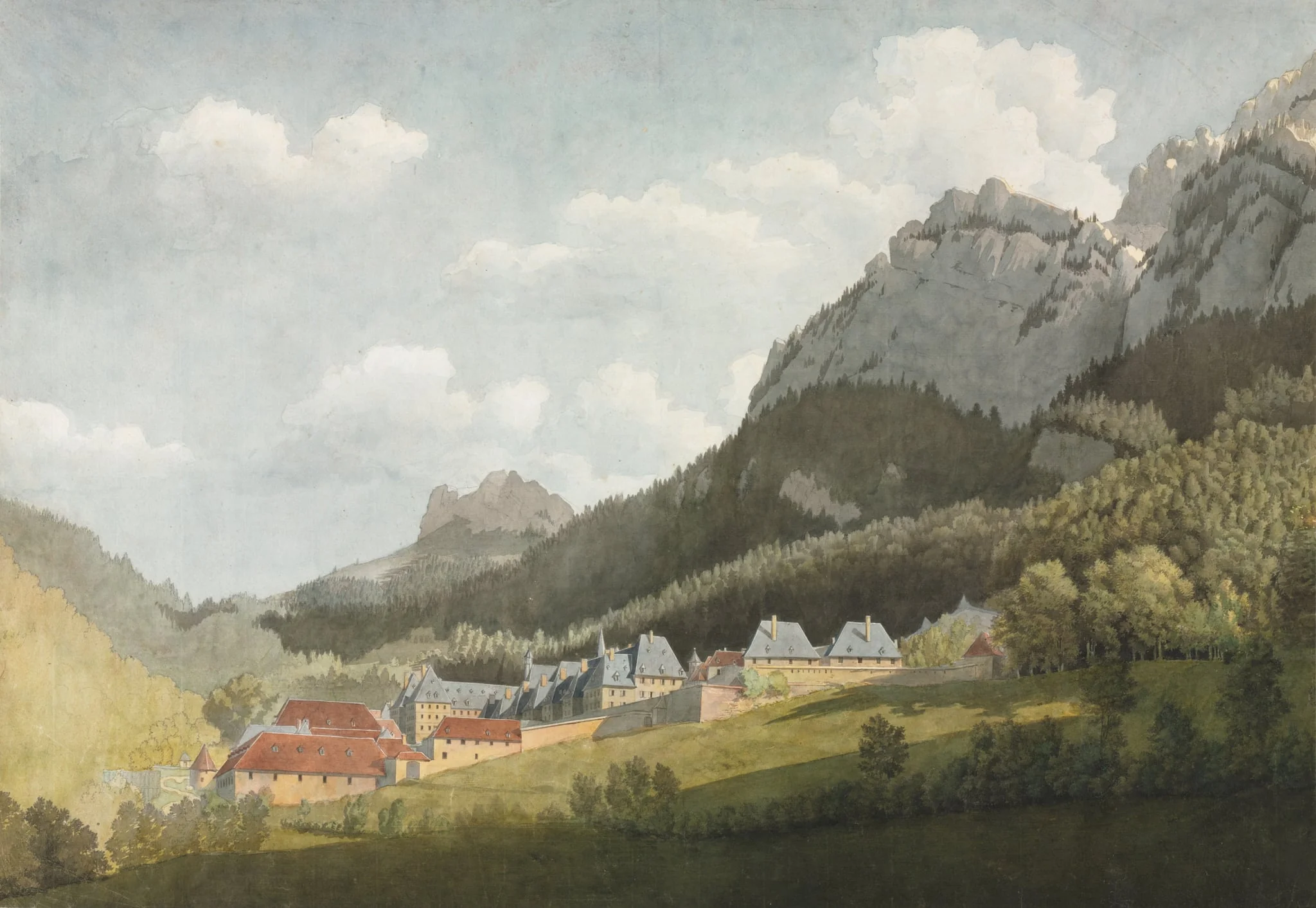 Paysage de la Grande Chartreuse, detail