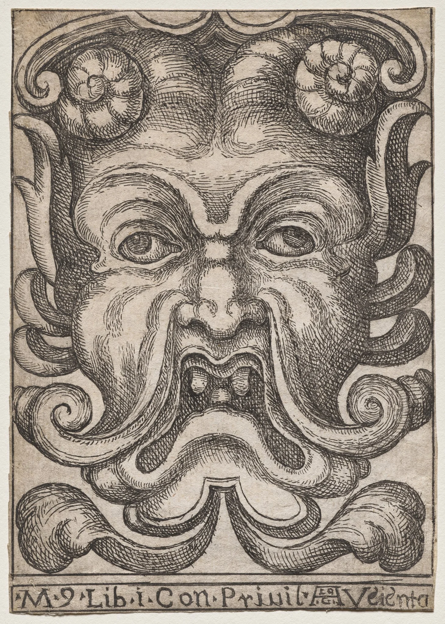 Grotesque Masks: Mask 9, Book I, detail