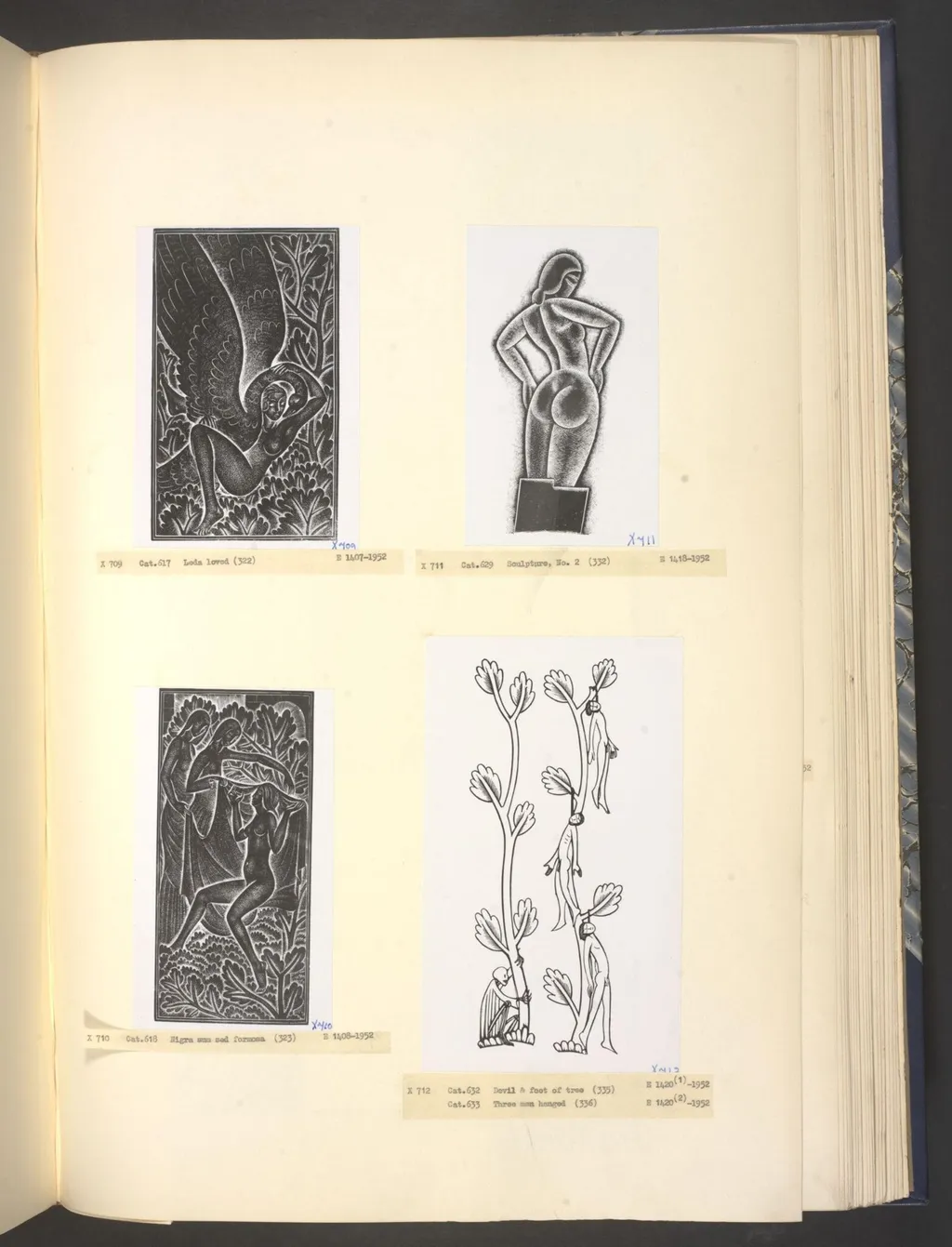 Sculpture No. 2, by Eric Gill, ink, 1930