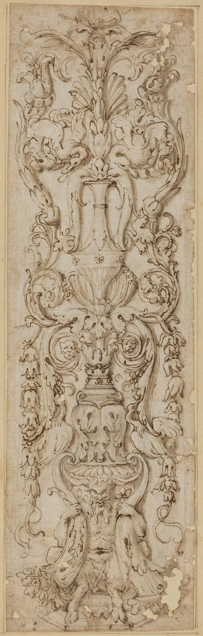 Grotesque with a Satyr, detail