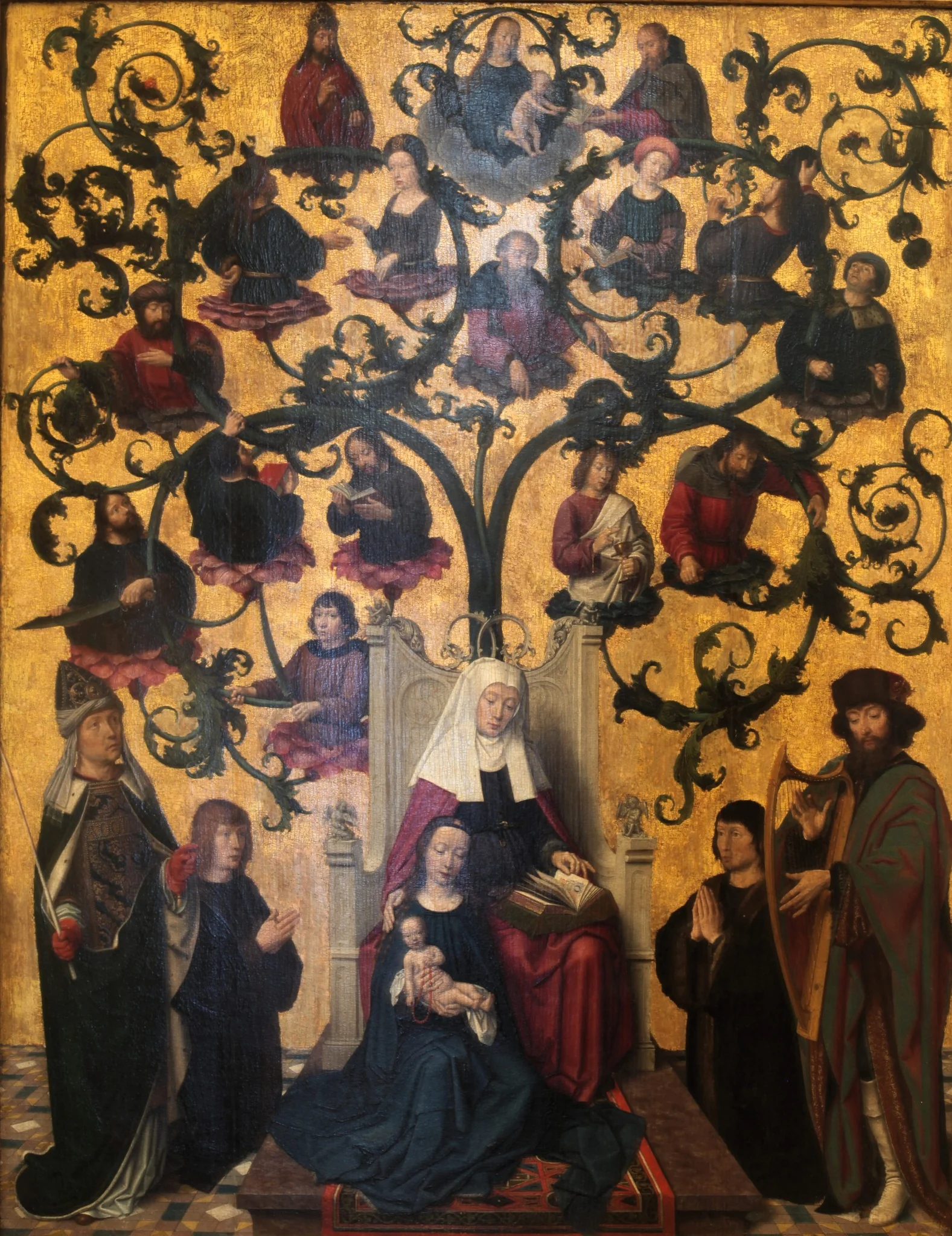 The Line of Saint Anne, detail