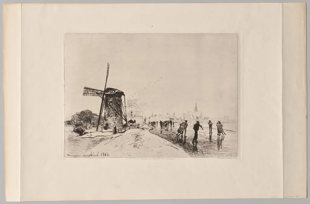 Vue de la Ville de Maaslins, by Johan Jongkind, 1862