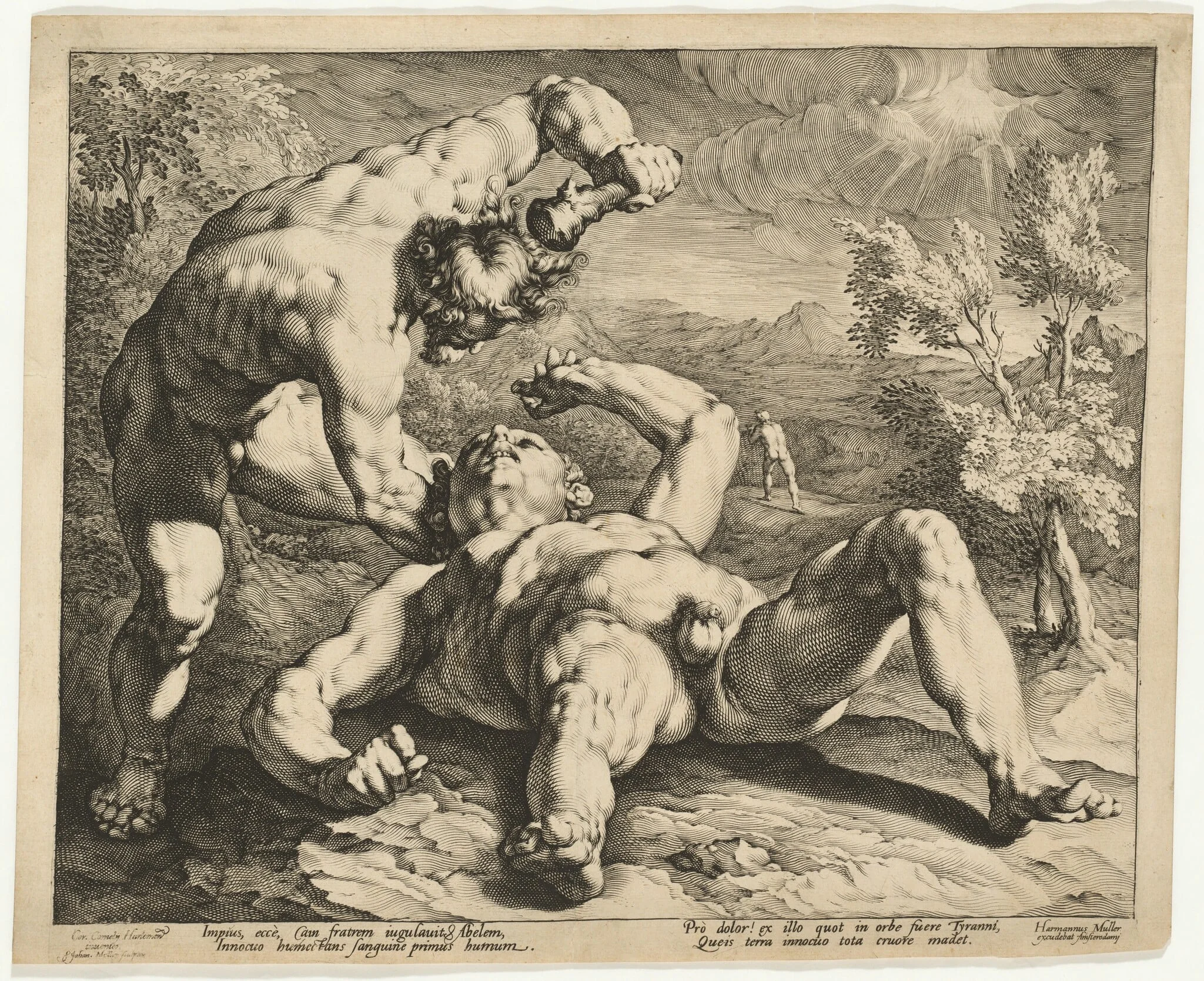 Cain Killing Abel, detail