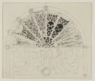 Ornament for a lunette, by Edward John, Sir Poynter, 1866