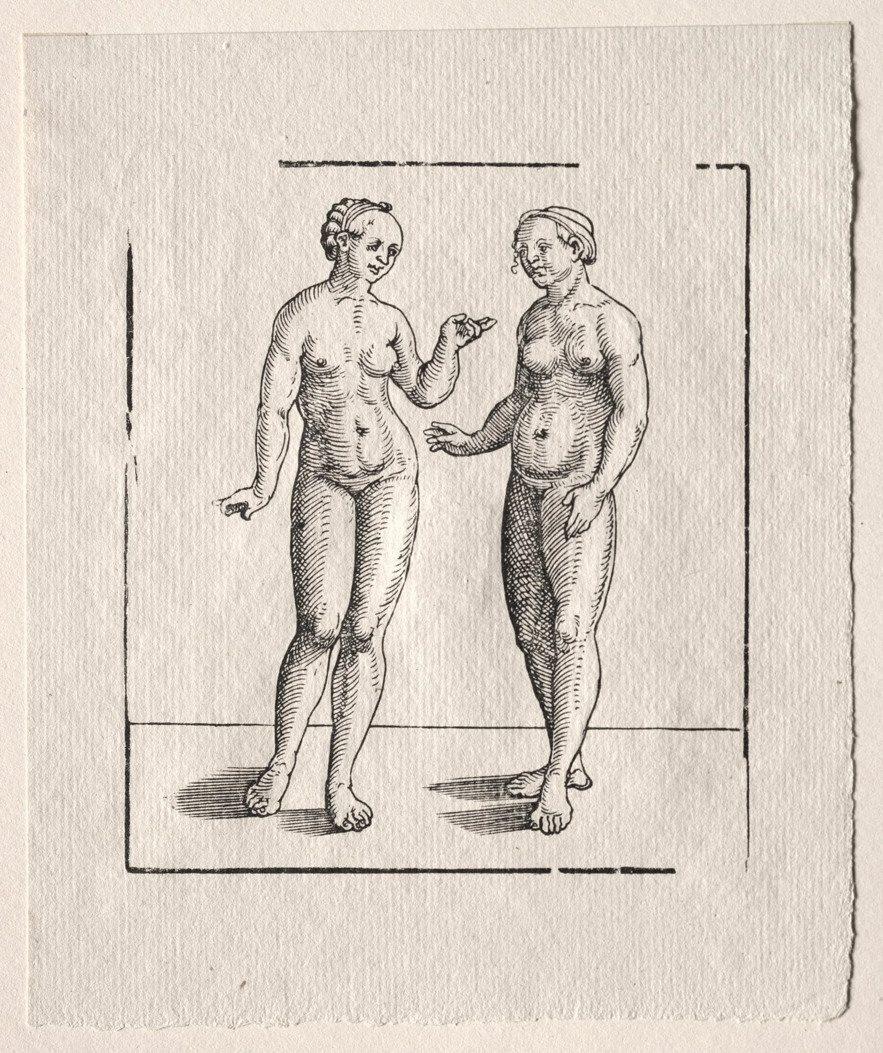 Two Nudes, detail