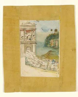 Krishna, by Chokha, paint, 1813