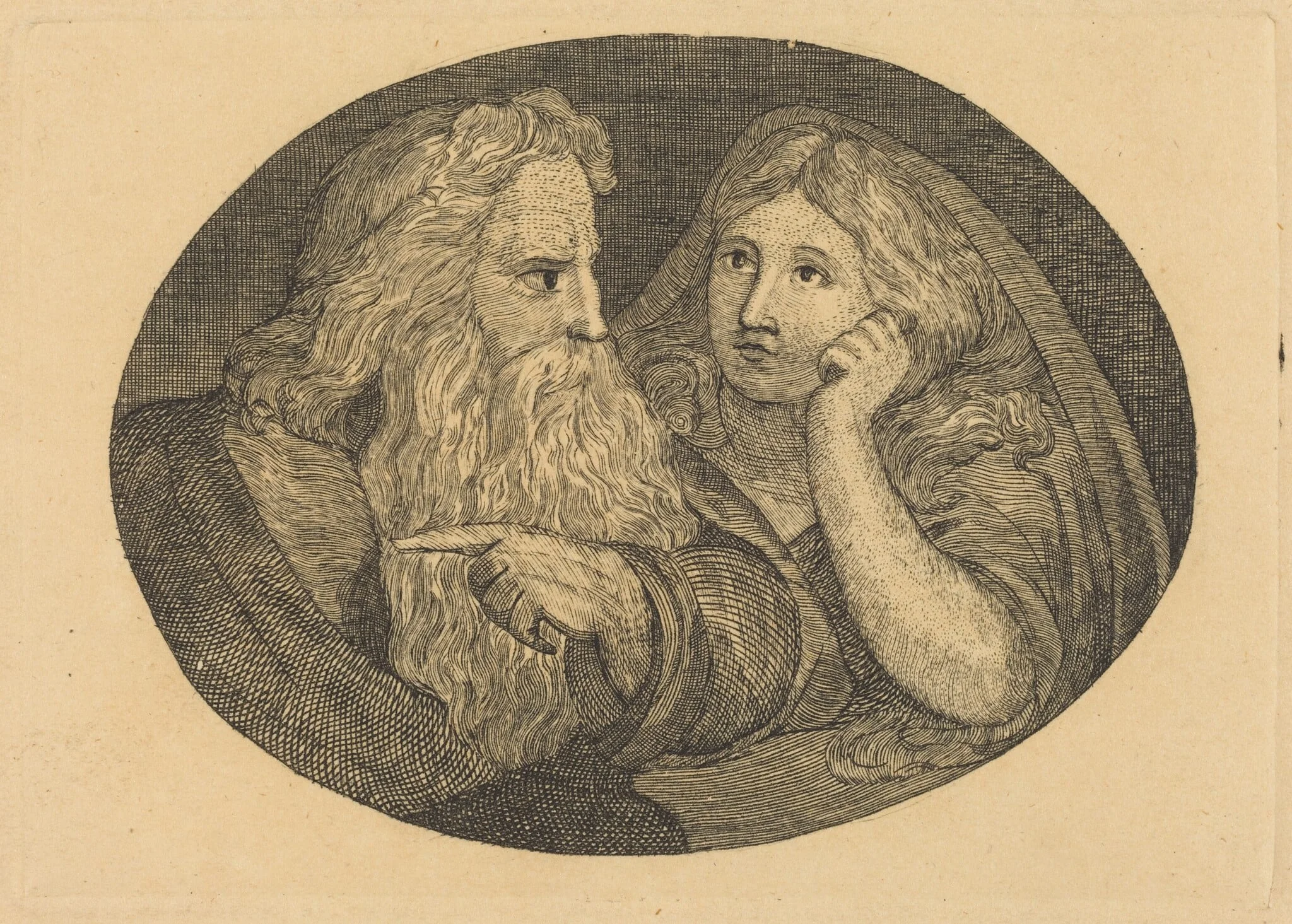 Lear and Cordelia, detail