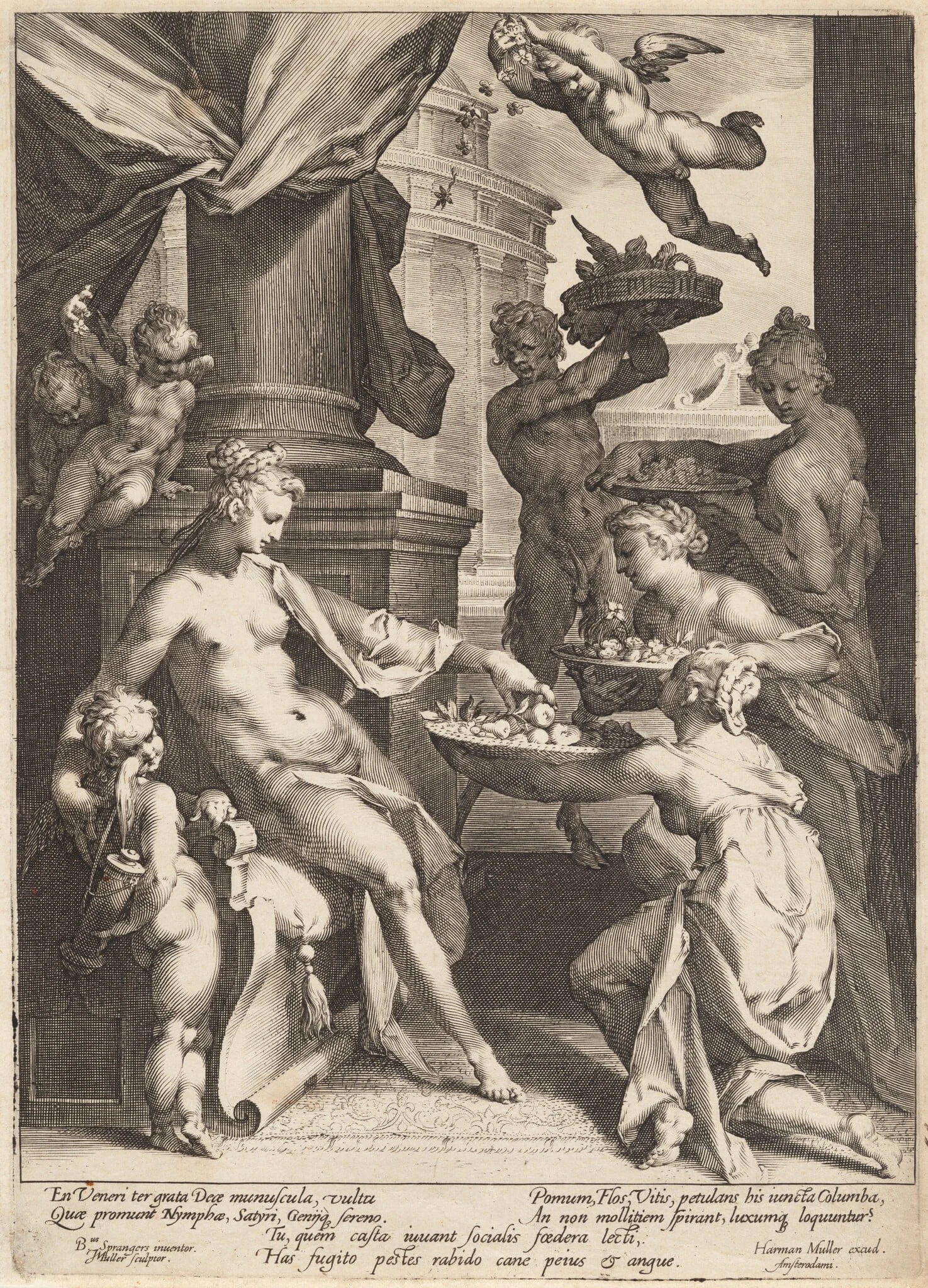 Venus Honored by the Nymphs, detail