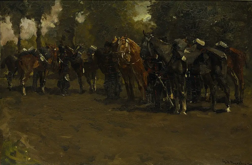Resting Calvary, by George Hendrik Breitner, oil, 1893