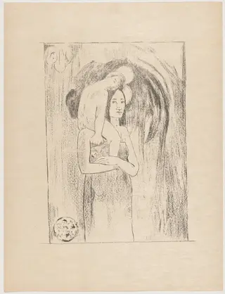 La vierge et l'enfant (The Virgin and Child), by Paul Gauguin, 1895